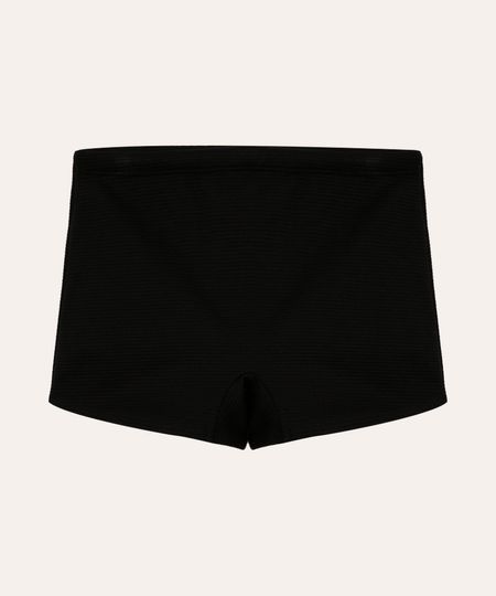 sunga boxer texturizada juvenil preta 12