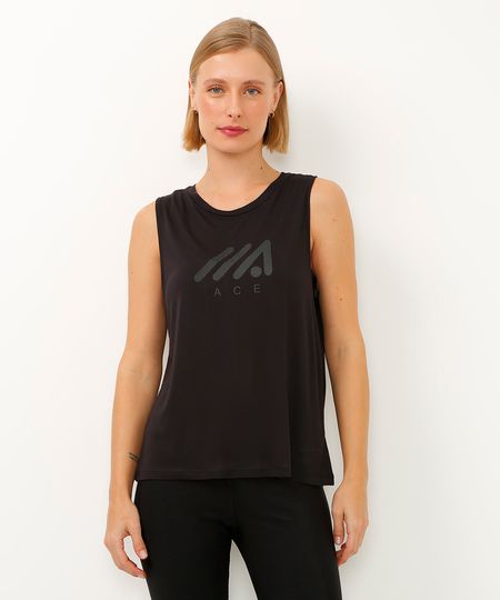 regata de viscose esportiva ace preta G
