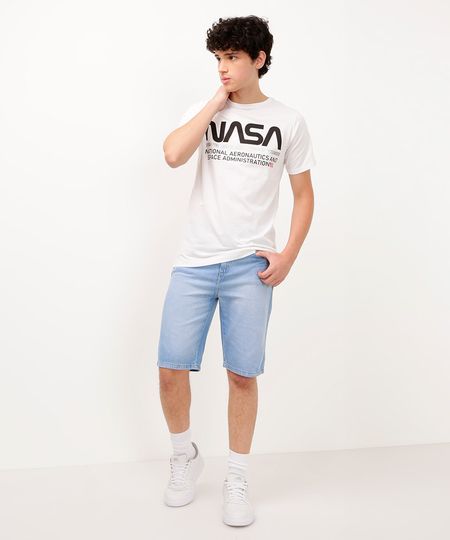 bermuda jeans juvenil com bolso azul claro 10 bermuda jeans juvenil com bolso azul claro 10