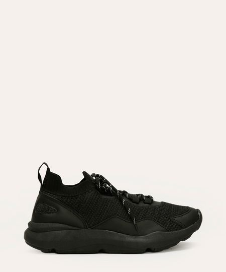 tênis jogging com recortes ace preto 40