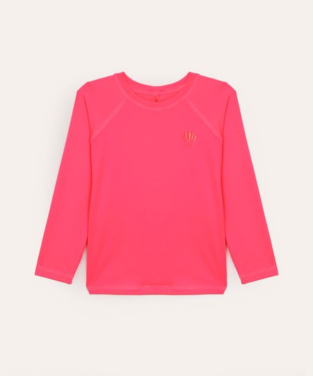 blusa de praia sol manga longa mermaid proteção uv rosa 8