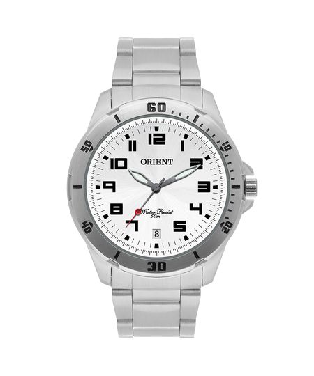 relógio analógico orient MBSS1155A prateado UNICO relógio analógico orient MBSS1155A prateado UNICO