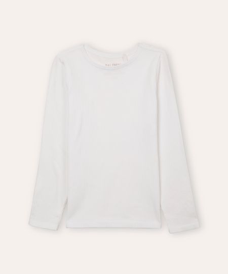 blusa canelada infantil off white 8 blusa canelada infantil off white 8
