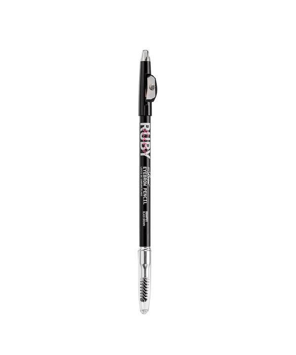 lápis madeira para sobrancelha go brown black ruby kisses UNICO