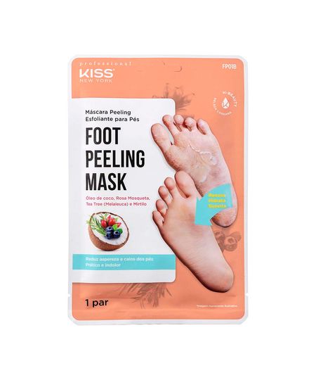 máscara esfoliante para pés foot peeling mask rk by kiss Único