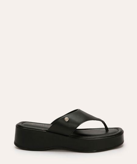 tamanco flatform via uno preto 36