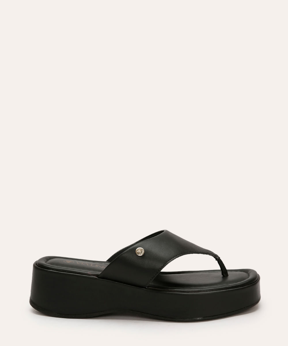 tamanco flatform via uno preto