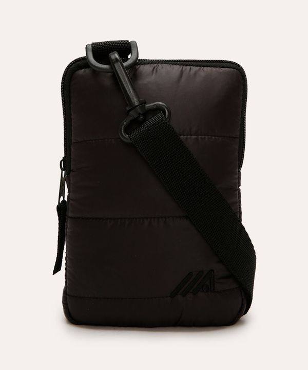 bolsa shoulder puffer esportiva preta UNICO