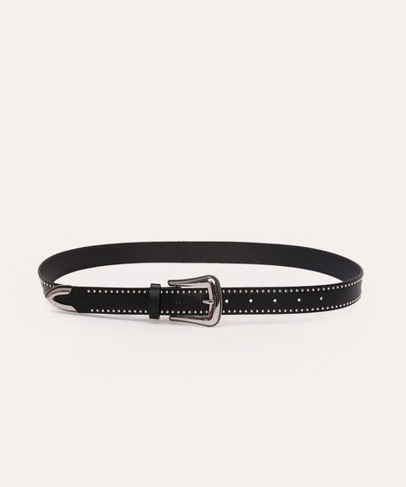 cinto western com tachas preto 105CM