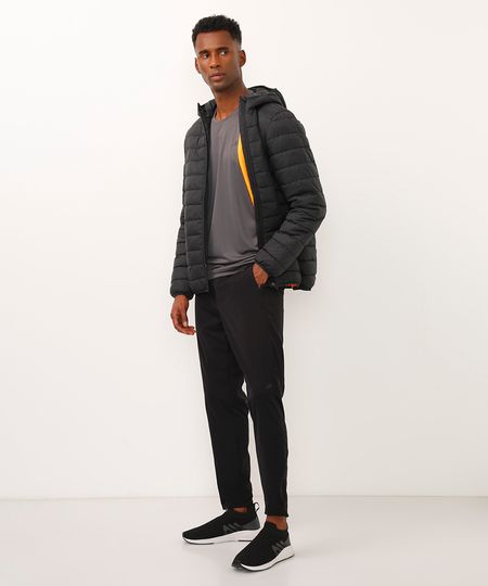 calça slim com recortes esportiva ace preta M