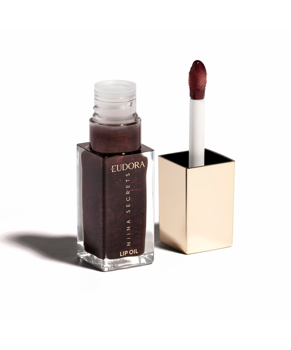 niina secrets lip oil shine flowers rosa negra 7ml rosa