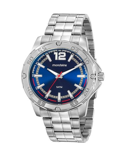 relógio analógico mondaine 99551G0MVNE2KT prateado UNICO