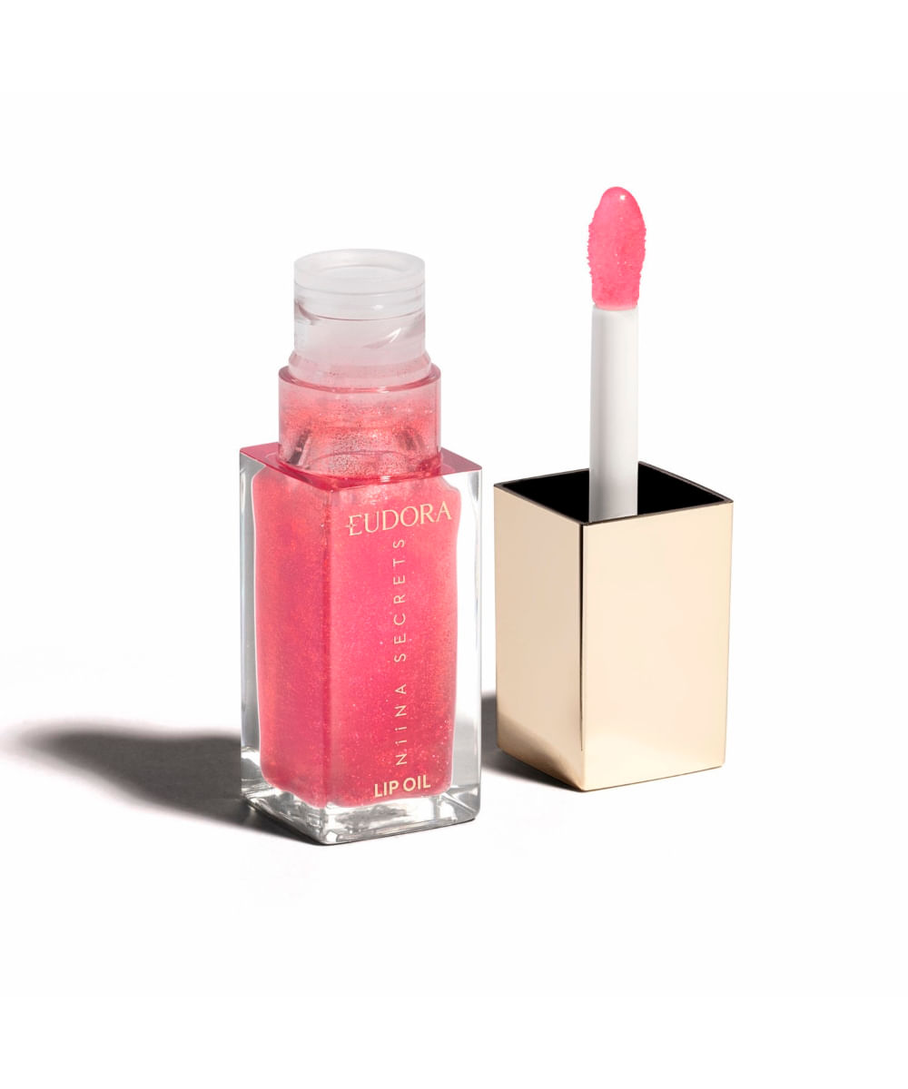 niina secrets lip oil shine flowers rosa silvestre 7ml rosa