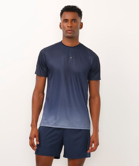 camiseta training esportiva ace azul marinho P
