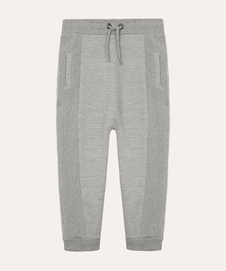 calça de moletom infantil com bolsos cinza mescla 1 calça de moletom infantil com bolsos cinza mescla 1