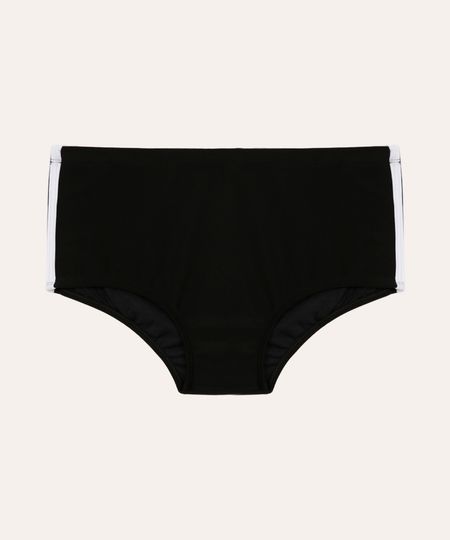 sunga boxer com listra proteção uv preta P
