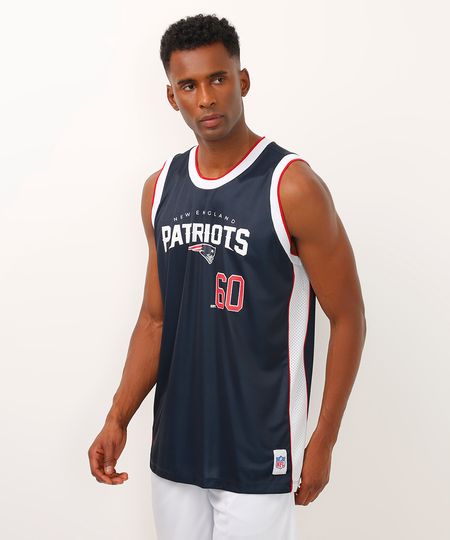 regata oversized nfl patriots azul P