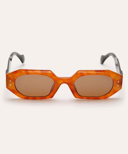 óculos de sol triton quadrado laranja UNICO