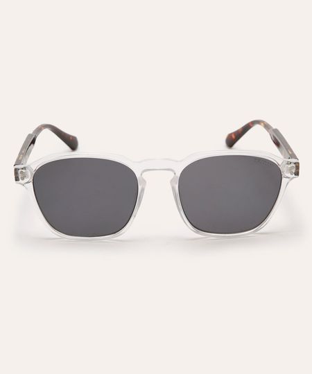 óculos de sol unissex triton oval transparente UNICO