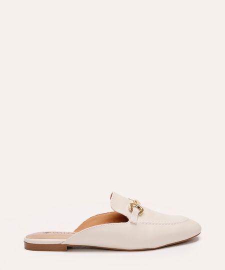 mule via uno com bridão off white 35 mule via uno com bridão off white 35