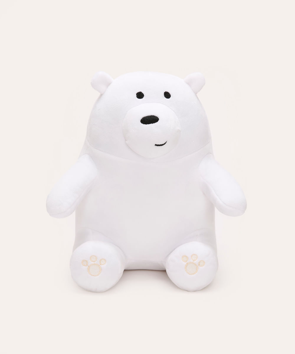 pelúcia polar urso sem curso branco
