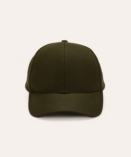 boné de sarja aba curva verde militar UNICO boné de sarja aba curva verde militar UNICO