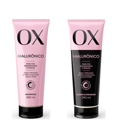 kit OX hialurônico shampoo e condicionador 240ml UNICO kit OX hialurônico shampoo e condicionador 240ml UNICO