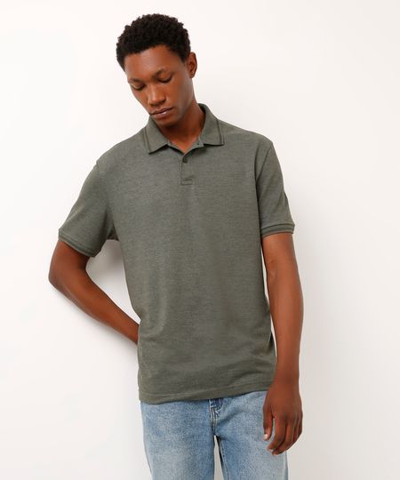 polo básica tradicional piquet verde P polo básica tradicional piquet verde P