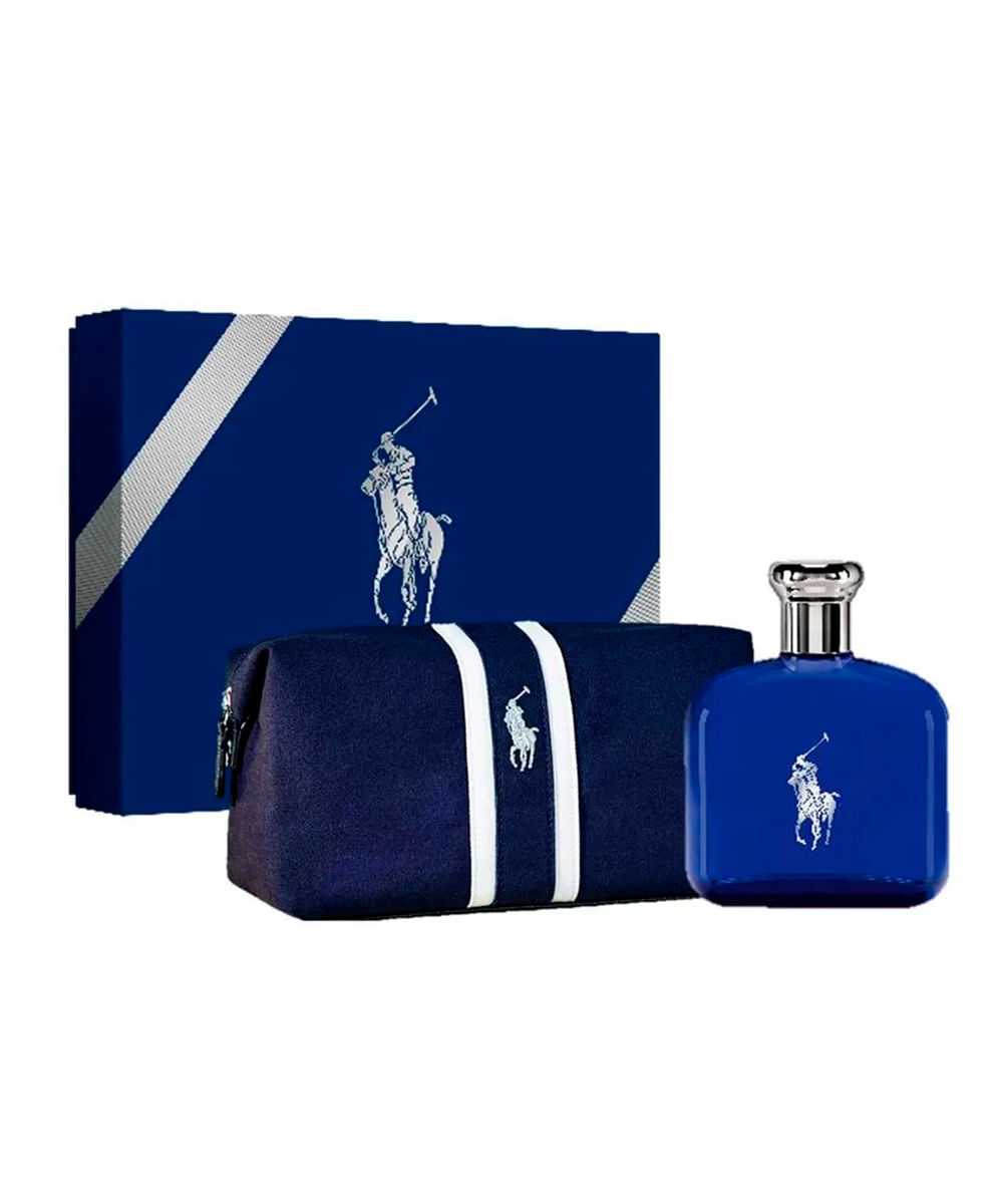 kit ralph lauren polo blue coffret com nécessaire 125ml