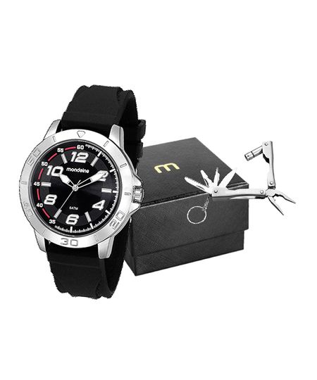 relógio analógico mondaine 99359G0MVNI1KM prateado UNICO