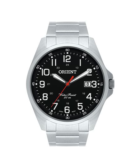 relógio analógico orient MBSS1171 prateado UNICO relógio analógico orient MBSS1171 prateado UNICO