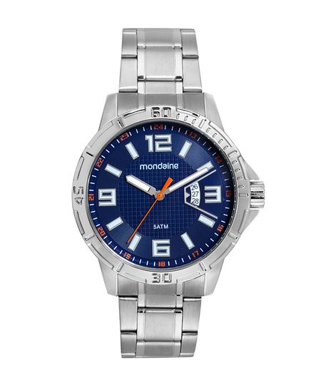 relógio analógico mondaine 99735G0MVNE2KB prateado UNICO relógio analógico mondaine 99735G0MVNE2KB prateado UNICO