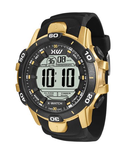 relógio digital watch x games XMPPD412W dourado UNICO