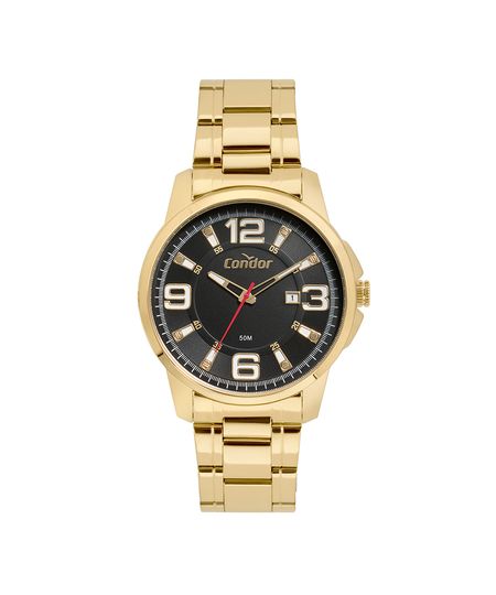 relógio analógico condor CO2115MWY dourado UNICO