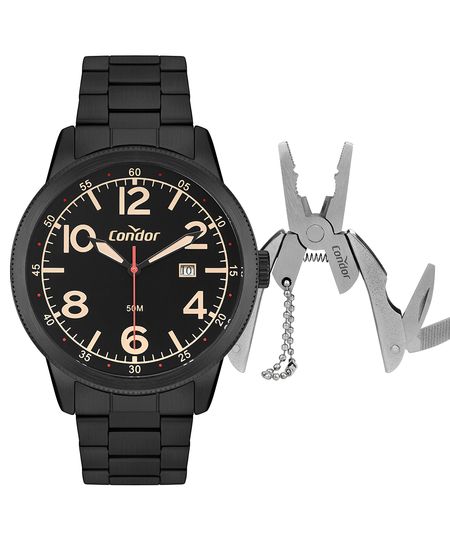 relógio analógico condor CO2115MXF preto UNICO relógio analógico condor CO2115MXF preto UNICO
