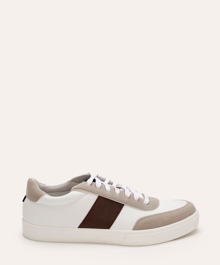 tênis casual com recortes oneself branco 39