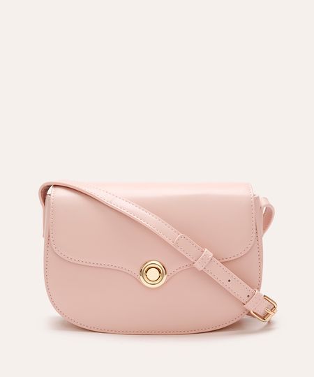 bolsa tira colo com fecho de metal rosa UNICO