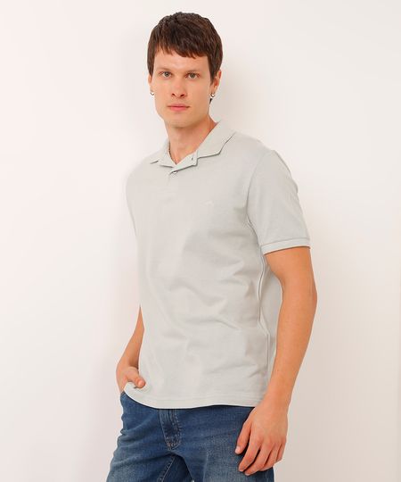 polo básica manga curta - verde P polo básica manga curta - verde P