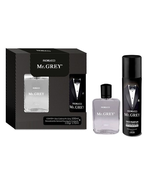 Kit Fiorucci Mr Grey Colonia 100ml e Desodorante 170ml Único Único