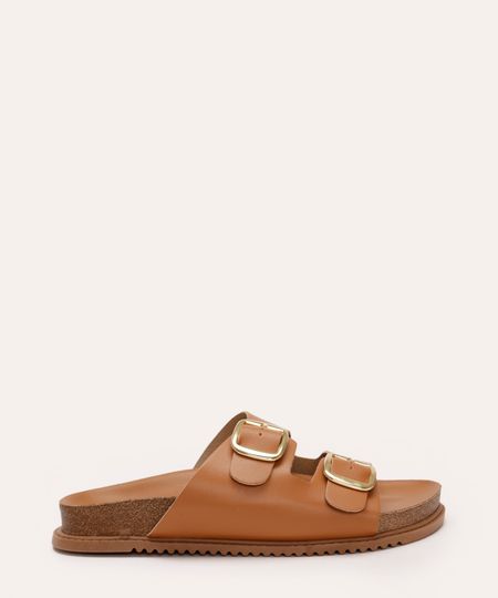 rasteirinha flatform com fivela beira rio bege 34