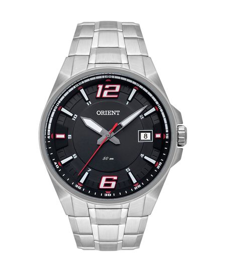 relógio analógico orient MBSS1345 prateado UNICO