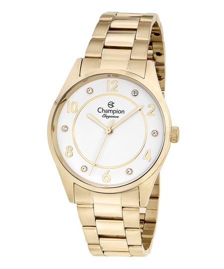 relógio analógico champion CN25690W dourado UNICO relógio analógico champion CN25690W dourado UNICO