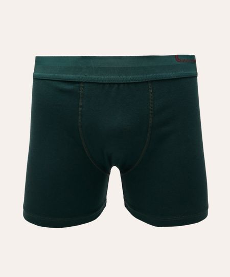 cueca boxer de algodão lupo verde P