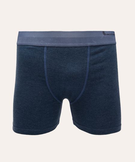 cueca boxer de algodão lupo azul P