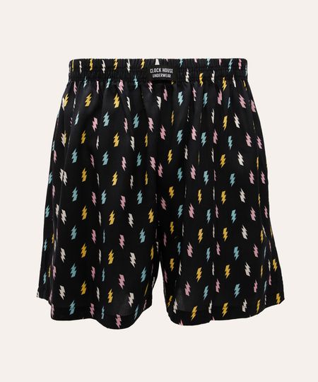 cueca samba canção de viscose raios preta M