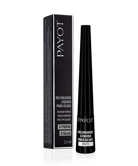 delineador líquido payot à prova d'água preto UNICO delineador líquido payot à prova d'água preto UNICO
