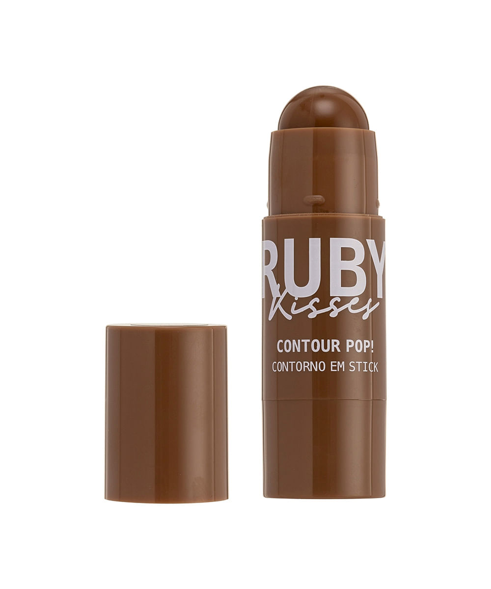 contour pop ruby kisses contorno em stick mocha pop marrom