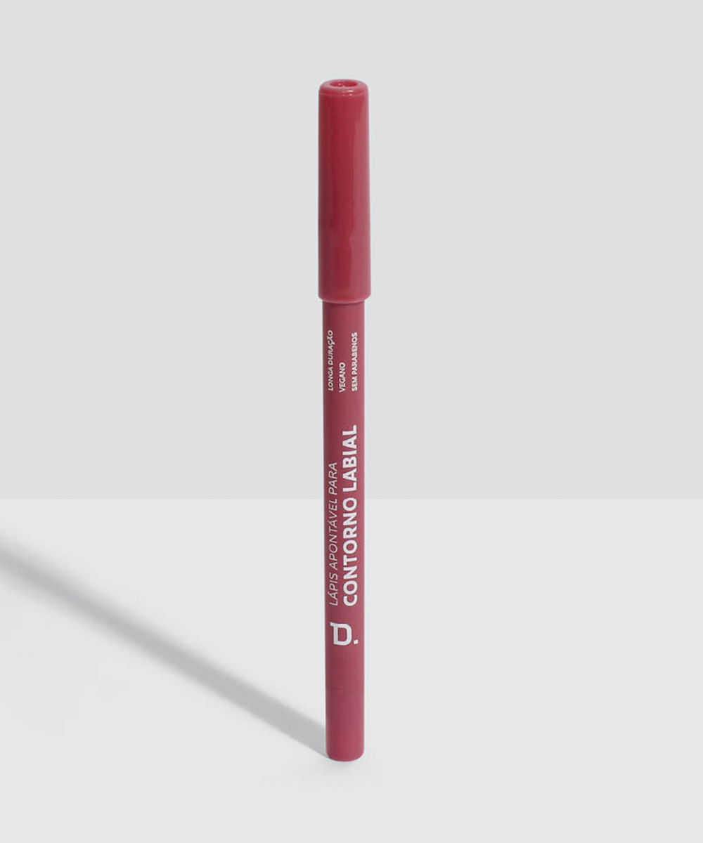 lápis apontável dailus para contorno labial rosé rosa