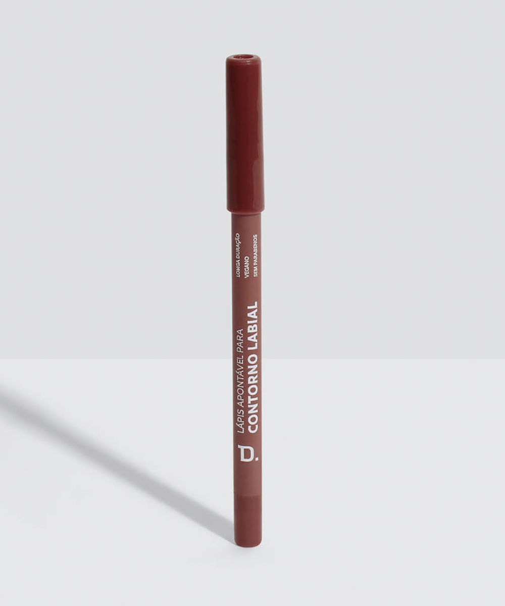 lápis apontável dailus para contorno labial taupe vermelho