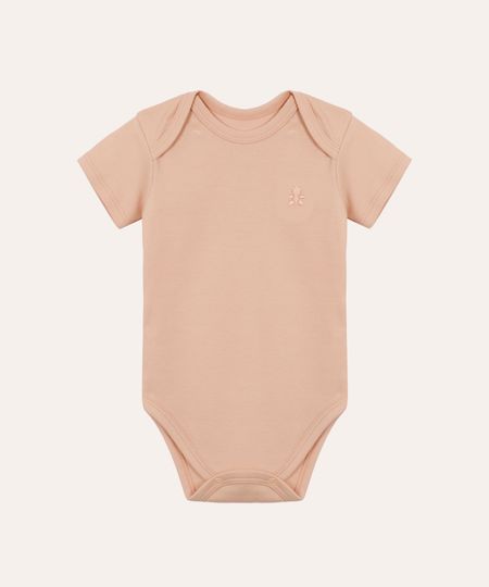 body de algodão peruano infantil manga curta rosa 3-6 body de algodão peruano infantil manga curta rosa 3-6